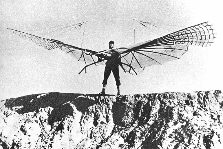 Otto Lilienthal Planör Uçuş Denemesi
